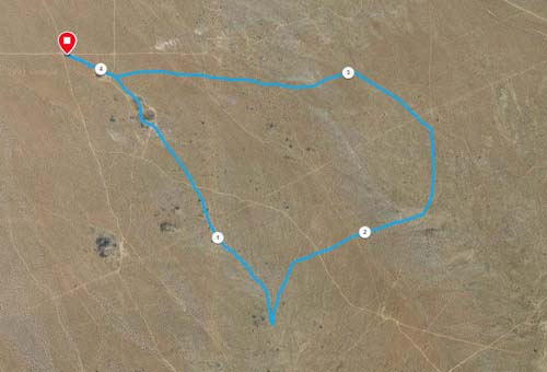 Double Rocks Route Map